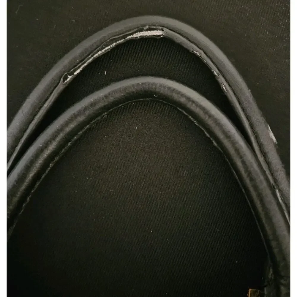Tory Burch DAKOTA Black Leather Hobo/Shoulder Bag 16x13x3 *READ - Picture 14 of 16
